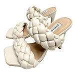 Steve Madden Sandals Womens Size 6 Cream Kenley Slip On Shoes NEW Photo 0