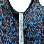 Lululemon  Women’s 6‎ Align Tank Top Leopard Camo Blue Nile Multi Padded Crop New Photo 3