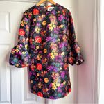 Kika Vargas Florence Dress in Orange Lillies Blue Photo 4