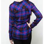 Rails  Hunter Electric Blue, Black & Red Button Down Flannel Shirt | S Photo 1
