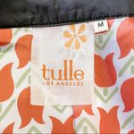 Anthro | Tulle Los Angeles Lightweight Short Trench Black/Orange Tulip Medium Black Photo 8