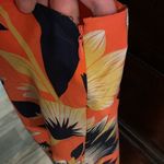 J.Crew Tropical Silk Hibiscus Coral Twist Back Sundress Photo 8