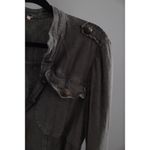 Free People Olive Green Military Style Blazer Photo 3