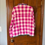 Lands' End  Pink and Cream Checkered Pullover Size XL Photo 2