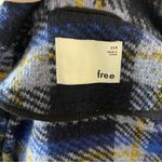 Aritzia Wilfred Free Off-Duty Neelam Wool Blend Jacket Blue Black Plaid | XXS Photo 8