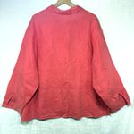 Edward Woman 2X Plus Pink Irish Linen Buttoned Shirt Summer Resort Breezy Beach Photo 2