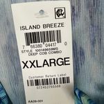 JM Collection  Skirt Womens XXL Blue Ikat Abstract Print A Line Vibrant Boho Chic Photo 9