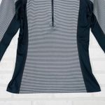 Under Armour  Women's Striped‎ 1/2 Zip Long Sleeve Athletic Pullover Top Medium Photo 1