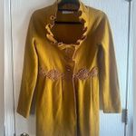 Anthropologie  Charlie & Robin Alice in Autumn yellow Sweatercoat size S Photo 1