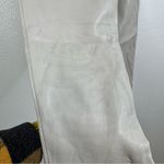 Babaton Cream Faux Leather Straight Leg Pants Size 2 Photo 7