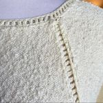 Anthropologie Valeria cream knit relaxed fit textured pullover sweater Photo 2