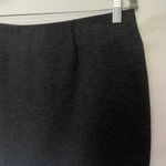J.Jill Ponte Pencil Skirt Sz MP Charcoal Gray Stretch PullOn Knee Length Career Photo 4
