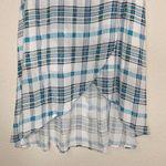 a.n.a NWT  Size 6 Green Naples Stripe Faux Wrap Skirt Photo 5