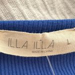 Illa Illa NWT Women’s Easy Days Royal Blue Ribbed Tank Top, Sz L Photo 5