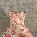 House Of CB  Floral Pink and Cream Dress Photo 1