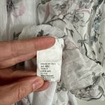 Luisa Ricci Top Women S Silk Italian Floral Crinkle 90s Feminine Career Blouse White Photo 5