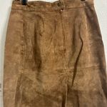 Ivy Club Classics Suede Vest & Skirt size L Brown Size L Photo 8