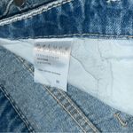 Nature Denim Distressed button fly High waist Natural Denim blue Jean Shorts size medium Photo 2