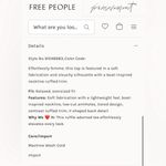 Free People Claire Tee Ivory Tiered Boho Top Size Medium Photo 8