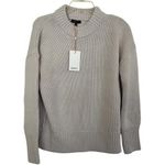 Quince Merino Wool Crew Neck Sweater/Silver Birch Size XS Photo 0