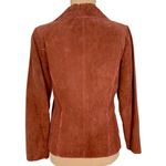 VTG Suede Blazer 6 Hippie Boho Crochet Trim Rust Brown Western Gypsy Festival Photo 5