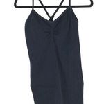 Athleta Womens Seamless Layering Cami Built in Bra Removable Cups Black M Photo 0