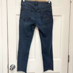 Pilcro and the Letterpress Anthropologie Pilcro Script Ankle Jeans Frayed Hem Stretch Mid-Rise Dark Wash 27 Photo 6