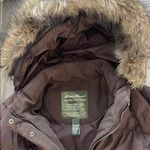 Eddie Bauer  Premium 700 Fill Goose Down Puffer long  Jacket Coat Brown size 3X Photo 3