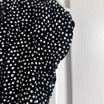 Loft Black and White Sheath romper with Flutter Cap Sleeves Photo 3