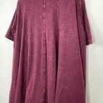 Anthropologie Eri + Ali Waterfall Swing Short Sleeve Top Wine Bordeaux Small Photo 5