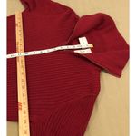 Liz Claiborne  Large Red Turtle Neck Sweater Full Zipper Front Long Sleeve Photo 9