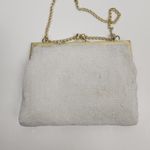 Vintage Beaded White/Cream Purse Gold Chain 6"x5" White Photo 3