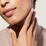 Ana Luisa  Band Ring | Chloe | 14K Gold Plated - SIZE 5 Photo 1