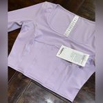 Lululemon NWT  Waist-Seamed Nulu Long-Sleeve Shirt - Lilac Ether - 6 Photo 6