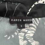 Anthropologie Karen Mabon Animal Pajama Short Sleeve Pajama Top Women’s Small Black Photo 2
