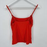 ANDIE The Longline Tank Tankini In Ribbed Siren Orange Med NWT Photo 3