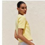 ZARA NWT Elegant Yellow Button-Up Women's Top Size Women’s Small Photo 1