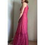Vintage Lace Maxi Dress with Jacket Mauve Full Length Sundress Prom Size M/8 Pink Size M Photo 10