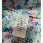 Talbots NWT  Floral Collared Button Down Dress Shirt Women's Size L Photo 5