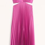 Abercrombie & Fitch  Pink Pleated Cutout Dress Photo 1