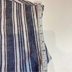 Peyton & Parker Striped linen cotton blend dress M Blue Size M Photo 13