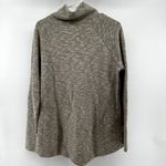 prAna  Calexa Tunic Top Cowl Neck Pocket Terry Knit Outdoor Heather Oatmeal Large Photo 5