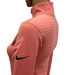Nike Dri Fit Athletic Coral Half Zip Multi Textured Pull Over Jacket Womens S Photo 5