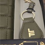 London Fog  Olive Quilted Wallet and Key Fob Set Photo 4