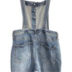 Guess  Denim Overalls Women’s Medium Wash Button Front Wide Leg Jeans Vintage Y2K Photo 8