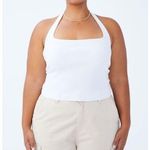 Cotton On Curve Summer Knit Twist Back Vestlette Top in White Size 16 New w/Tag Photo 0