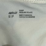 Aerie Blue & Green Striped Scoop Bikini Top Size Small Tie Front Beach Summer Photo 4