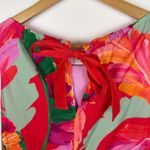 Chico's  Tropical Floral Midi Dress Sz US 4 Resort Vacation Cruise Beach Colorful Photo 2