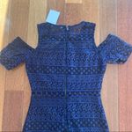 Just Me 🆕  | Navy Blue Lace Slit Dress Cutout Photo 6