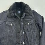 Abercrombie & Fitch Distressed Sherpa Lined Jean Jacket Photo 1